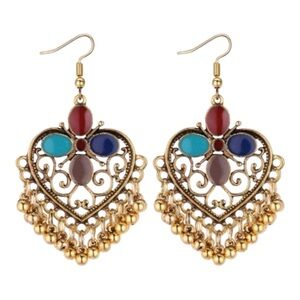 Elegant Multicolor Chandelier Earrings
